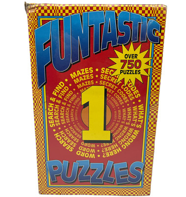 Funtastic Puzzles Volume 1 Over 750 Puzzles 6 Book Box Set Kids Books Inc- NEW