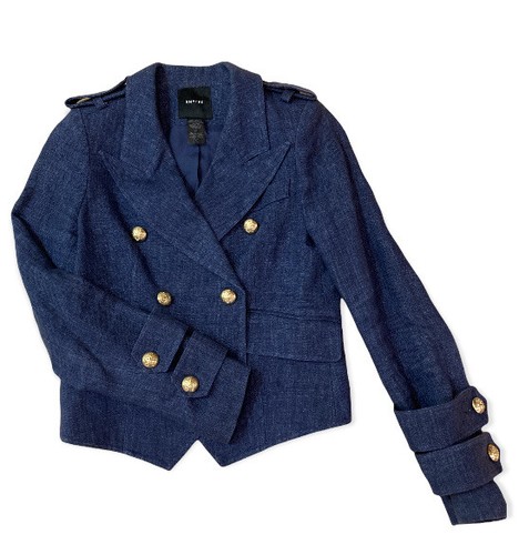 smythe unstructured linen blazer