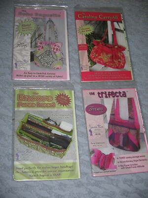 4 Studio Kat Designs Purse Patterns Boho Carry All Insert Trifecta CLEAN UNCUT