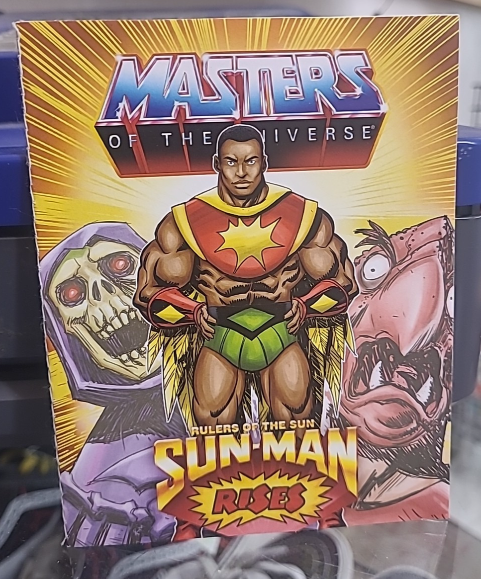 MOTU Origins Sun-Man Mini Comic He-Man Masters of the Universe Collectible NEW