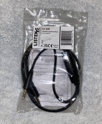 Listen LA-430 Intelligent Earphone/Neck Loop Lanyard