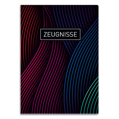 itenga Zeugnismappe mint grün DIN A4 Dokumentenmappe wattiert Sichthüllen Mappe
