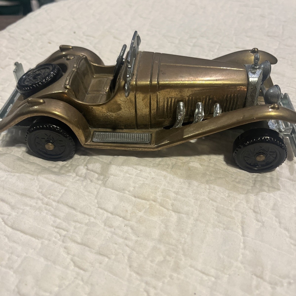 Vintage Mercedes-Benz SSK-1928 Toys Collectible Brass Model