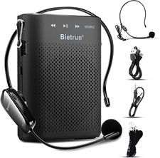 20W Wireless Voice Amplifier for Teachers with Wireless Microphone Headset, Biet