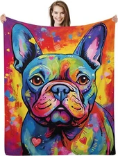 French Bulldog Gifts, French Bulldog Blanket, Frenchie Gifts, French Bulldog ...