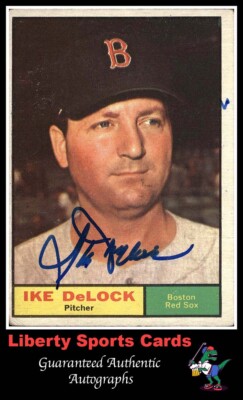 1961 Topps Ike DeLock #268 Authentic Autographed Card Boston Red Sox