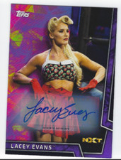 2018 Lacey Evans Topps WWE NXT Authentic #40 65/99 Autographed Card Auto Signed