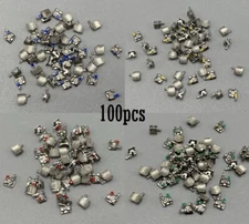 100* Dental Brackets Orthodontic metal Braces Mini Roth MBT 022 Slot 3 45 hooks