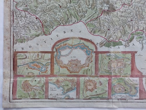 DESNOS Carte 1790 Départ Pyrénées Orientales Languedoc & Catalogne Espagne Spain - Bild 12 von 23
