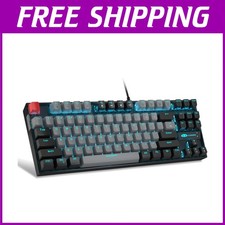 Gaming Keyboard Blue Switch LED Backlit 87 Keys Compact TKL