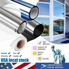 One Way Mirror Tint Window Film Privacy Protect UV Reflective Sun Block For Home