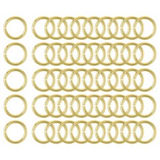 50Pcs Open Jump Rings 15mm/0.59" Brass Jump Ring Connectors 2mm Thick O Rings