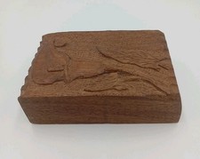 Carved Wooden Flower Block, Wooden Decoration