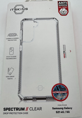 Itskins Spectrum Clear Case for Samsung Galaxy S21 4G / 5G Anti microbial