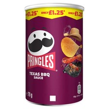 Pringles Texas BBQ Sauce Sharing Can 70g PMP - from Giant Bradley's Sweet Shop