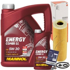 KNECHT &Ouml;LFILTER+MANNOL 5W30 &Ouml;L f&uuml;r MERCEDES C-E W203 W204 W211 SLK R171 CLK