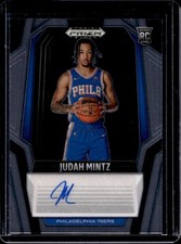 2024-25 Panini Prizm Black Judah Mintz RC Auto #RS-MIN 76ers Rookie