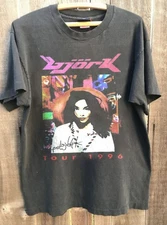 Bjork Tour 1996 Shirt Classic Style Charcoal Unisex T shirt Men Women WA4314