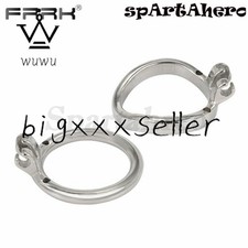 FRRK Base Rings Built-in Metal Chastity Cage Stainless Steel Lock 40 45 50 55mm