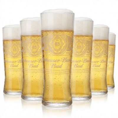 6x Anheuser-Busch Bud Brewery Bierglas 0,3l Creed Kontur Gläser Set NEUES DESIGN