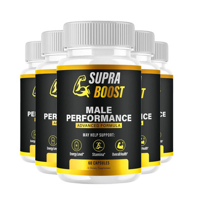 5-Pack Supra Boost Capsules   SupraBoost for Men Vitamin Complex - 300 Capsules