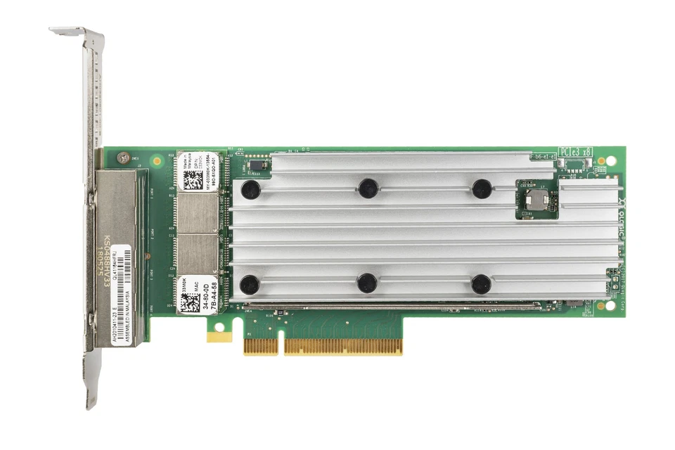 Network Card Dell Qlogic QL41164 4x10GbE RJ45 PCIe 3.0x8 33M0K - Image 2 of 3