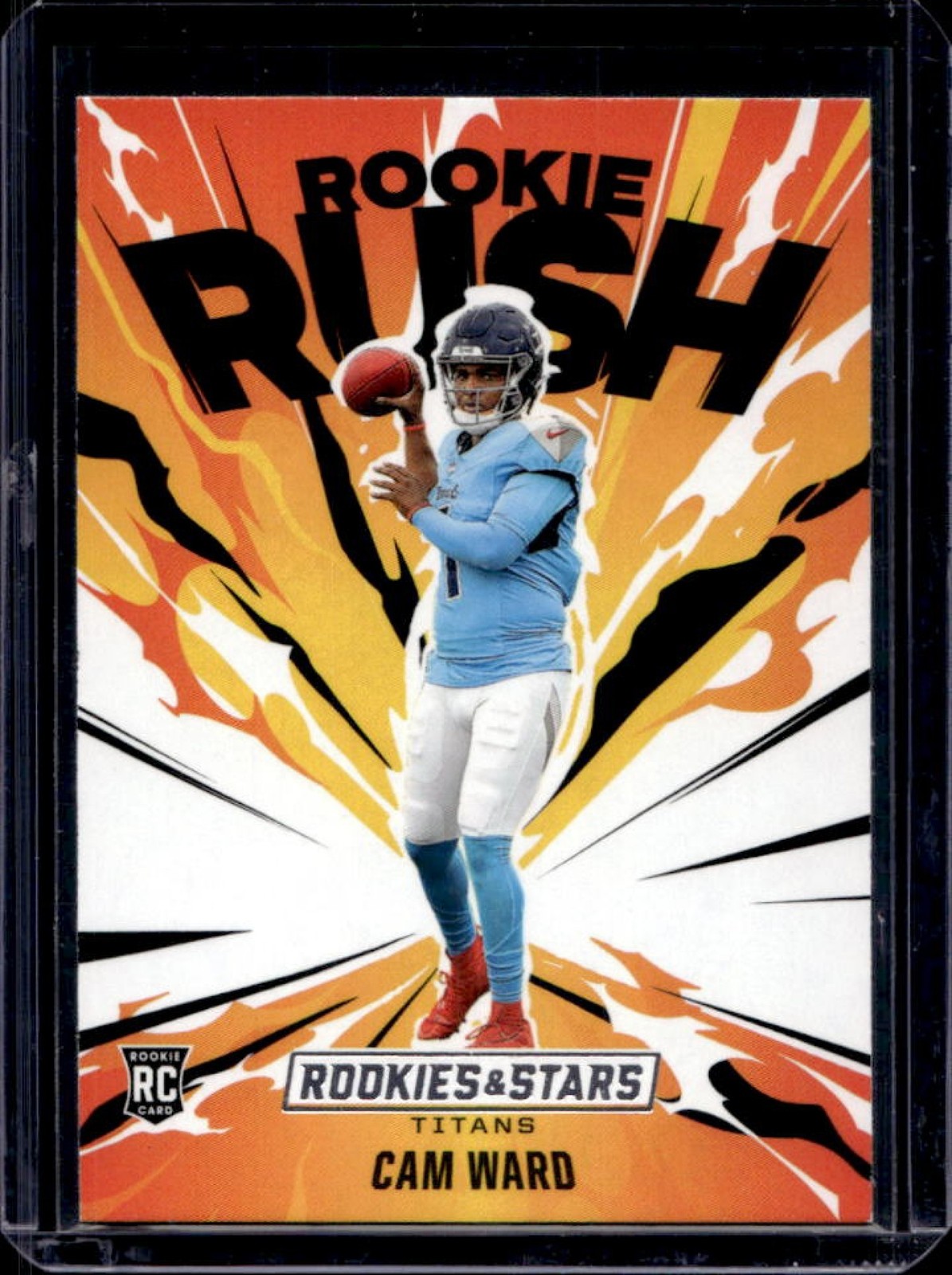 2025 Panini Rookies & Stars Cam Ward Rookie Rush RC #3 Titans