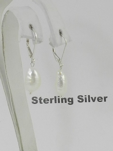 Macy's  Cultured Freshwater Drop Earrings in sterling silver