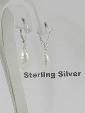 Macy's  Cultured Freshwater Drop Earrings in sterling silver