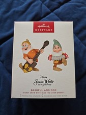 Hallmark 2024 Keepsake Snow White "Bashful and Doc" Christmas Ornament New