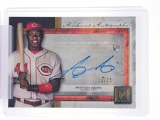 ARISTIDES AQUINO 2020 TOPPS MUSEUM ARCHIVAL AUTO ROOKIE COPPER /25 Q1887