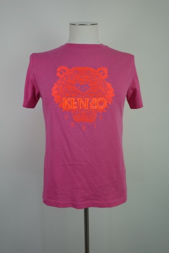 Kenzo, KENZO PARIS MEN'S T-SHIRT SIZE S PINK COTTON CASUAL VINTAGE LOGO PRINT ITALY