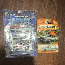 Mixed Brands Lot of 2 1:64 Diecast Cars Muscle Machines Matchbox Unopened