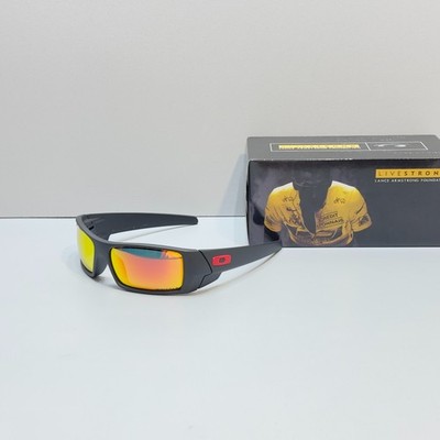 Oakley Gascan Polarized Sunglasses OO9014 Matte Black/Ruby Iridium Lens