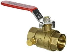 Mueller Industries 107-754NL 3/4 FIP WASTE BALL VALVE, 3/4-Inch