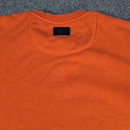 PUMA x TODD JAMES Mens Large Sweatshirt Orange News Boy Pullover - Picture 12 of 12