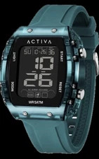 Activa X Invicta Digital Watch 45mm Aqua ACW8108-002