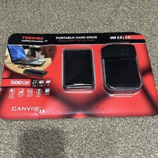 NEW Toshiba Canvio 3.0 Portable External HDD 500GB USB 3.0/2.0 Black