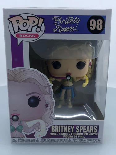 Funko POP! Rocks Britney Spears Slave 4 U #98 Vinyl Figure DAMAGED BOX