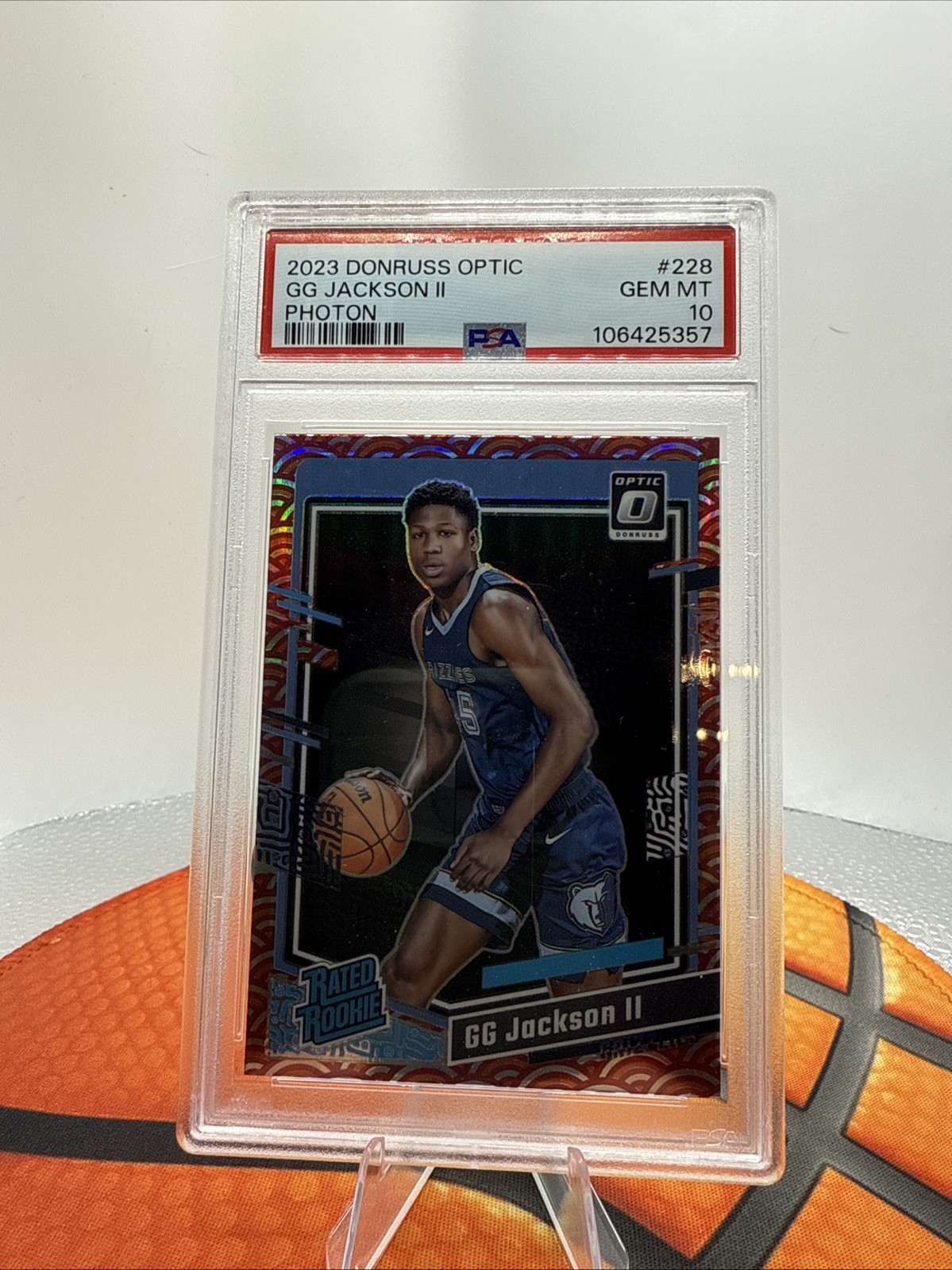 2023-24 Panini Donruss Optic - Rated Rookie GG Jackson #228 Photon Prizm (RC)