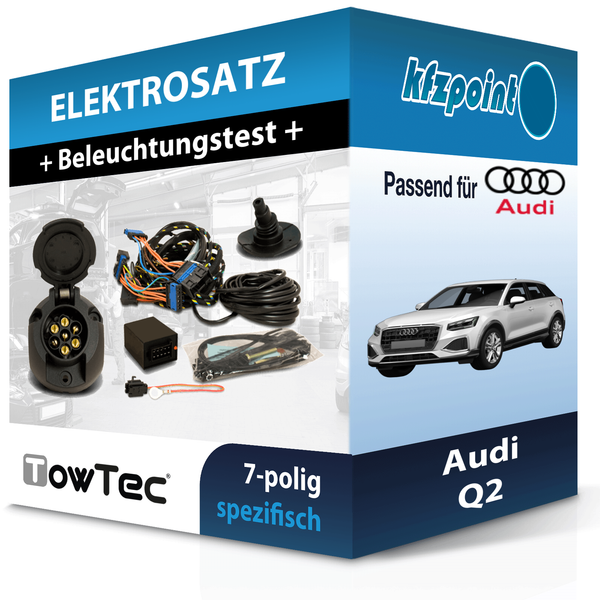 Towtec E-Satz 7Polig Fahrzeugspezifisch Passend für Audi Q2 Elektrosatz-image