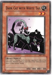 Dark Cat with White Tail MFC-083 Magician's Force Common
