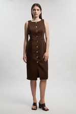 Karen Millen Midi Dress Womens Elevated Day Dresses