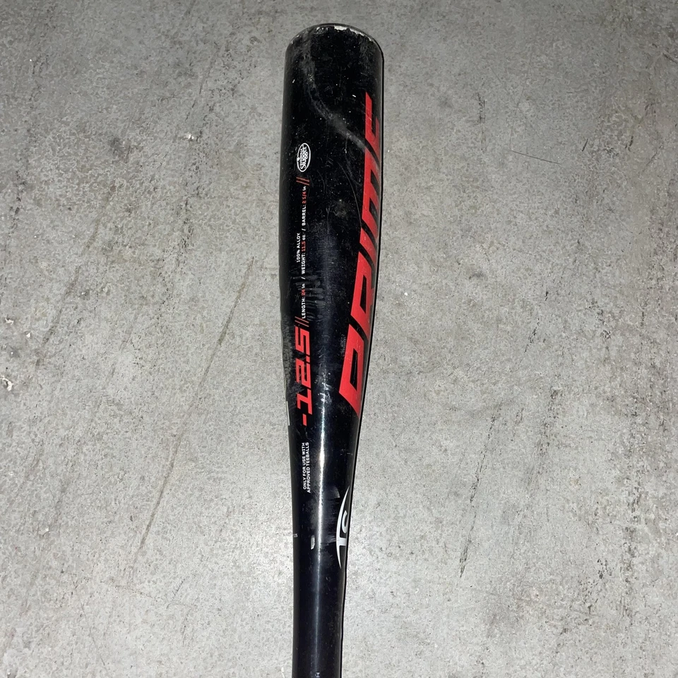 Бейсбольная бита Louisville Slugger Prime T-Ball 24 дюйма -12,5 США молодежная черная красная - Изображение 4 из 4