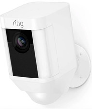 Ring Spotlight Battery Surveillance Camera - White