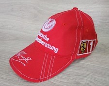 Ferrari Michael Schumacher Red Hat Cap Embroidered Signed Deutsche V Formula 1