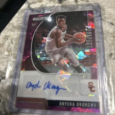 2020 Panini Prizm Purple Ice Onyeka Okongwu Auto RC Rookie /99