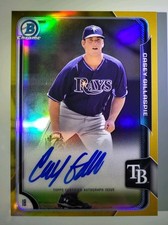 2015 Bowman Chrome Casey Gillaspie Auto Gold Refractor /50 #BCAP-CG Autograph
