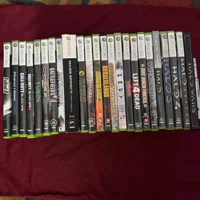 Original Xbox 360 FPS Game 25 Lot Video Games Bundle Halo Serious Sam Collection