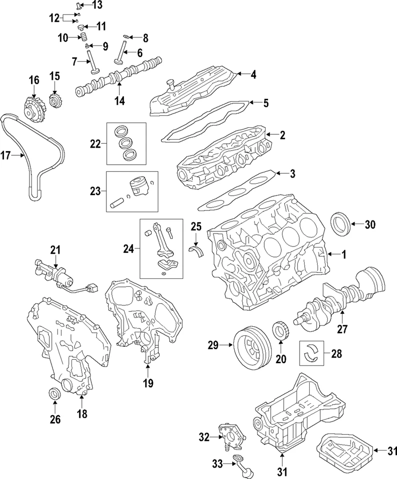 Genuine Nissan 2005-2021 Nissan - Engine Camshaft 13020-EA025 - Image 2 of 2